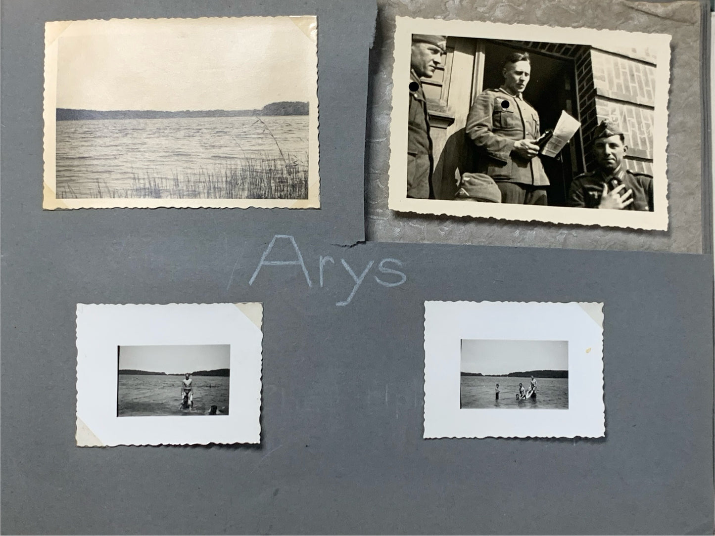 Fotoalbum 1.Kompanie Infanterie-Regiment 23, Dunkelhäutige, Kompaniechef, Vereidigung