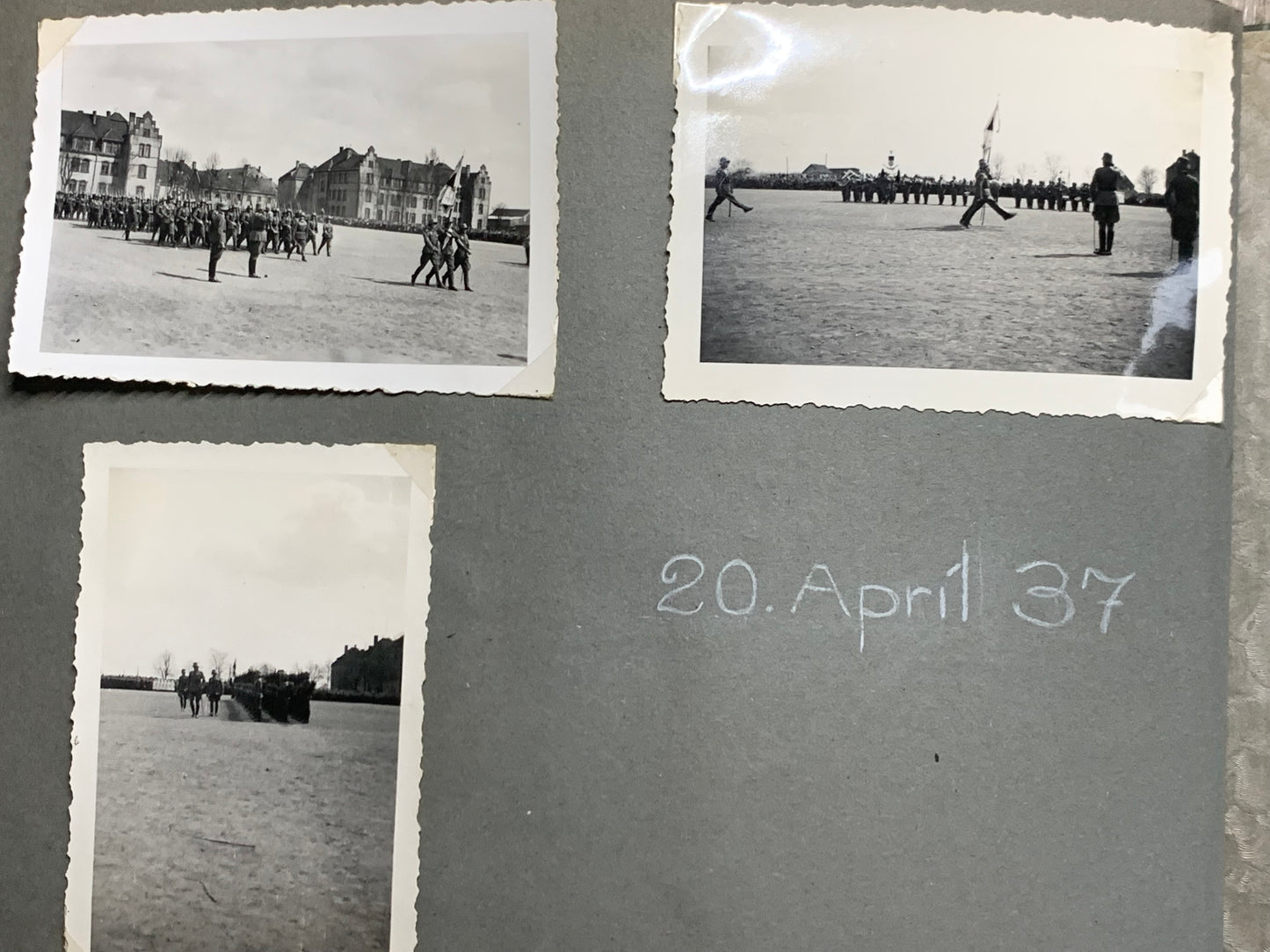 Fotoalbum 1.Kompanie Infanterie-Regiment 23, Dunkelhäutige, Kompaniechef, Vereidigung