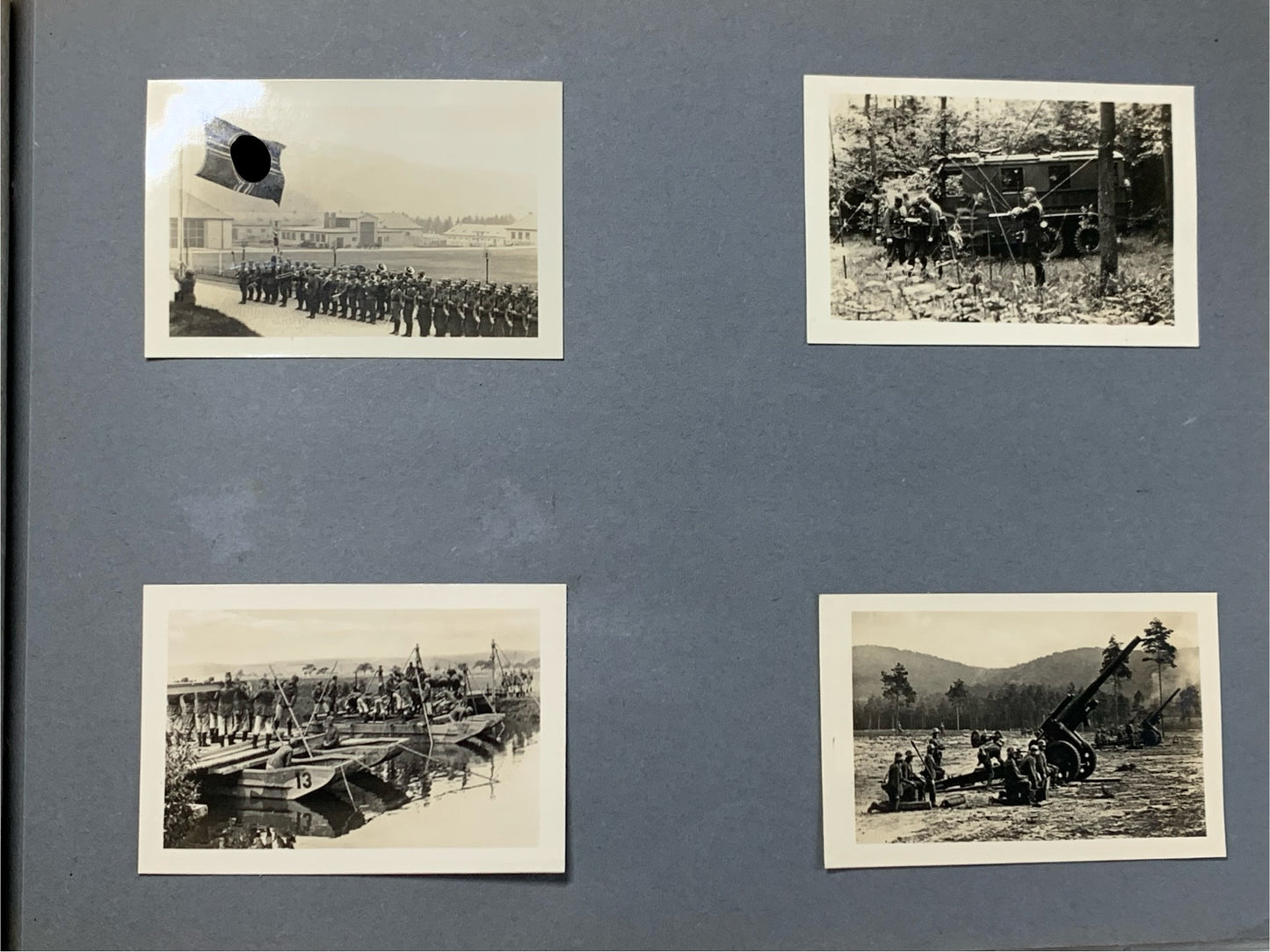 Fotoalbum 1.Kompanie Infanterie-Regiment 23, Dunkelhäutige, Kompaniechef, Vereidigung