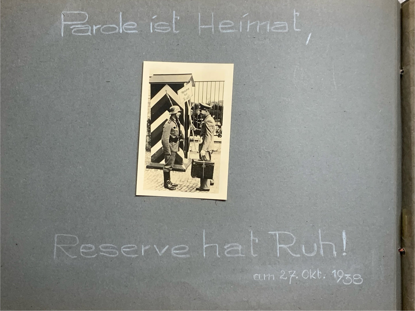 Fotoalbum 1.Kompanie Infanterie-Regiment 23, Dunkelhäutige, Kompaniechef, Vereidigung