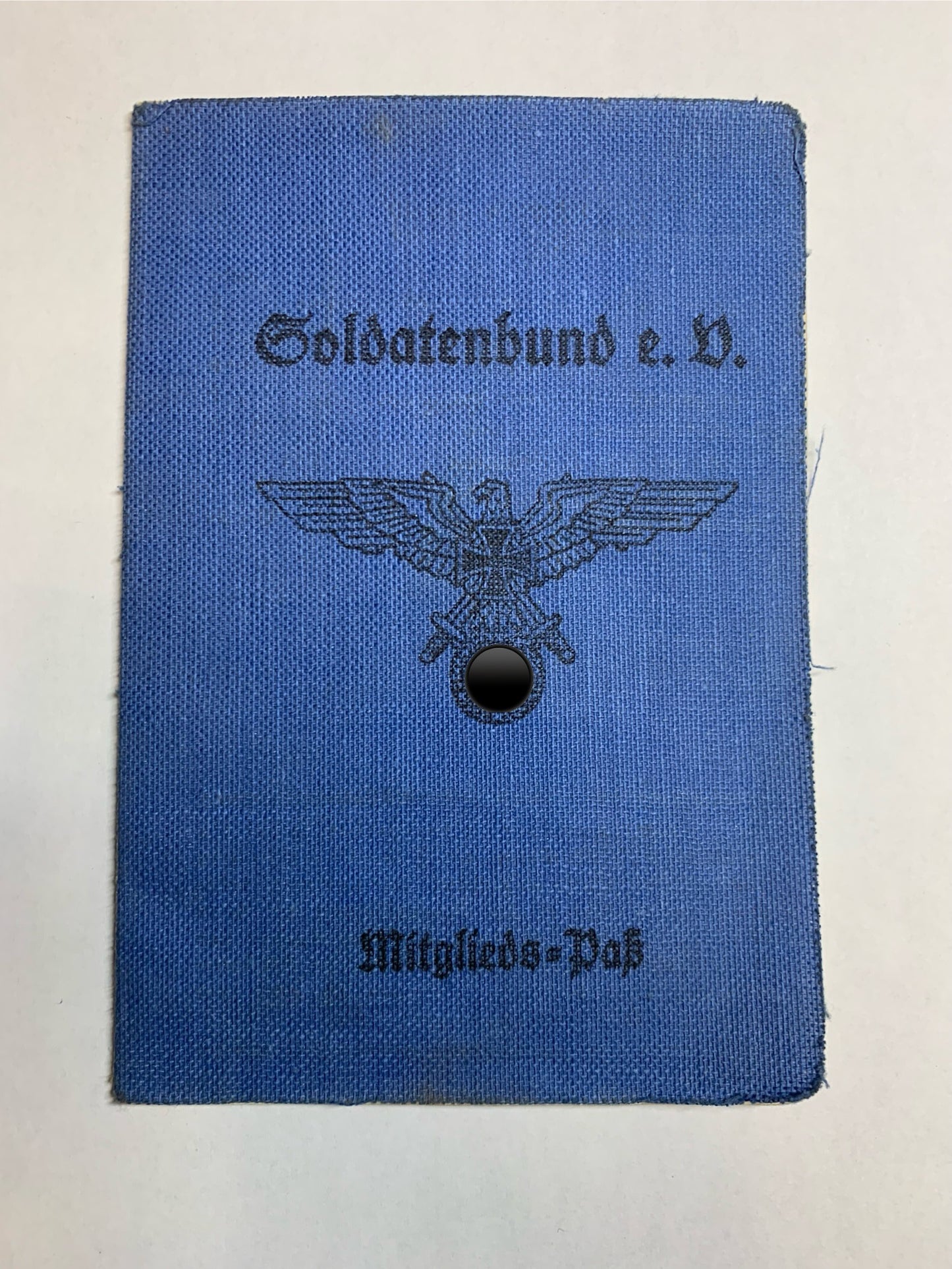 Mitgliedspaß Soldatenbund e.V., München 1936, militärische antiquitäten