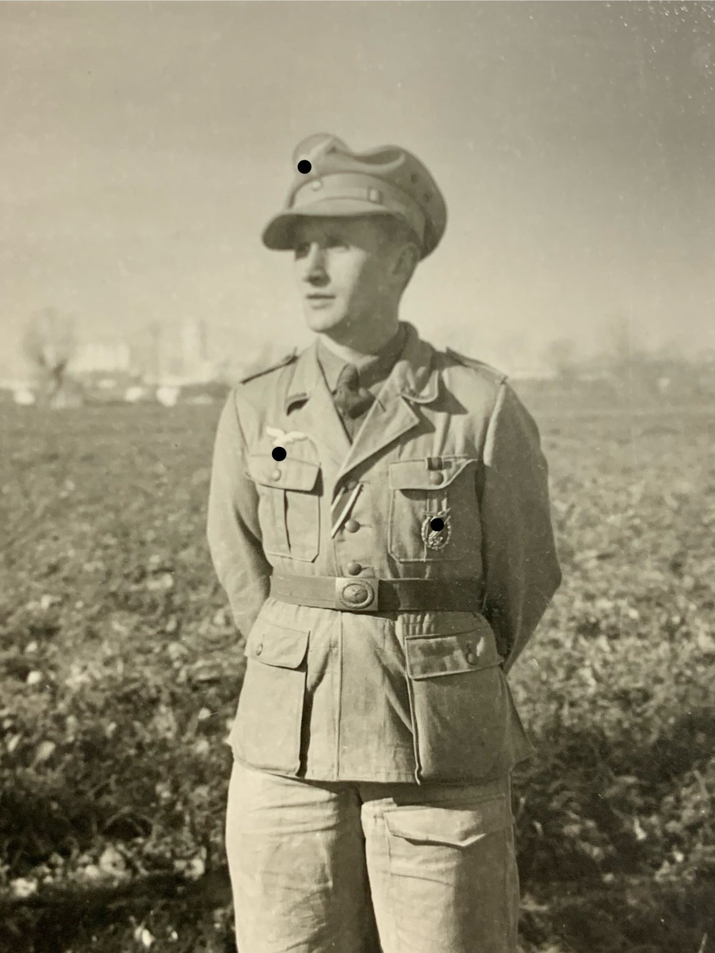 Fallschirmjäger Wehrmacht mit Fallschirmschützenabzeichen