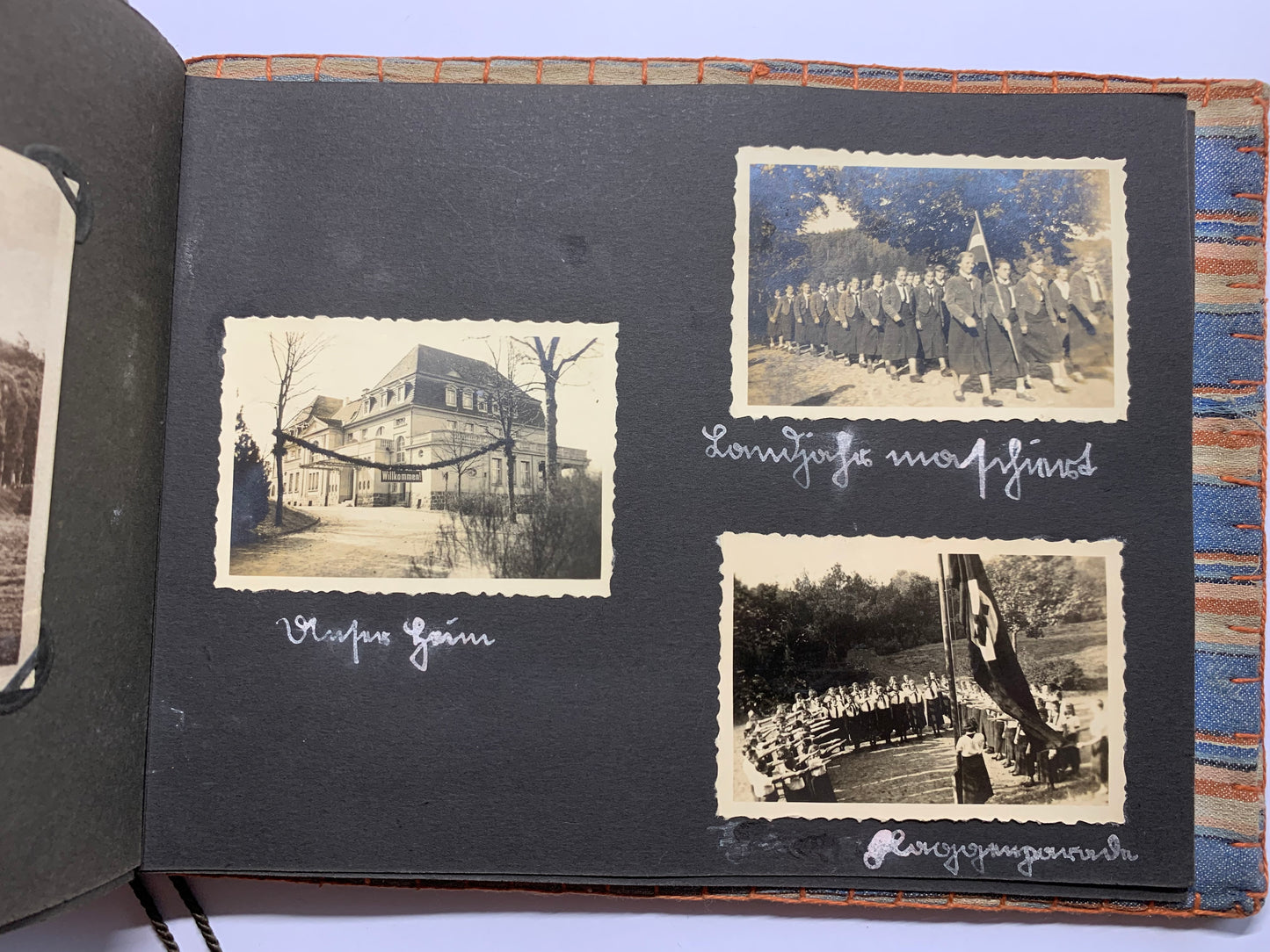Fotoalbum BDM, Landjahrmädel, Zeitungsartikel, Tannenbergdenkmal, Polen, Danzig, militärische antiquitäten