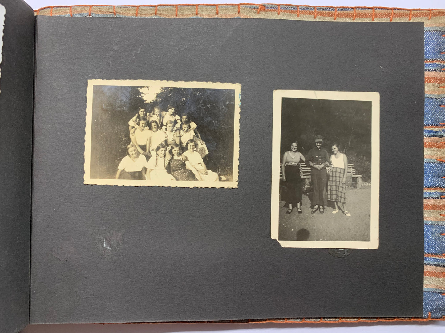 Fotoalbum BDM, Landjahrmädel, Zeitungsartikel, Tannenbergdenkmal, Polen, Danzig, militärische antiquitäten