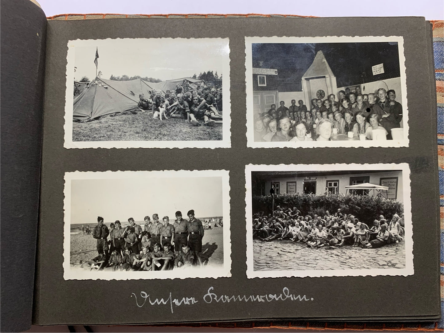 Fotoalbum BDM, Landjahrmädel, Zeitungsartikel, Tannenbergdenkmal, Polen, Danzig, militärische antiquitäten