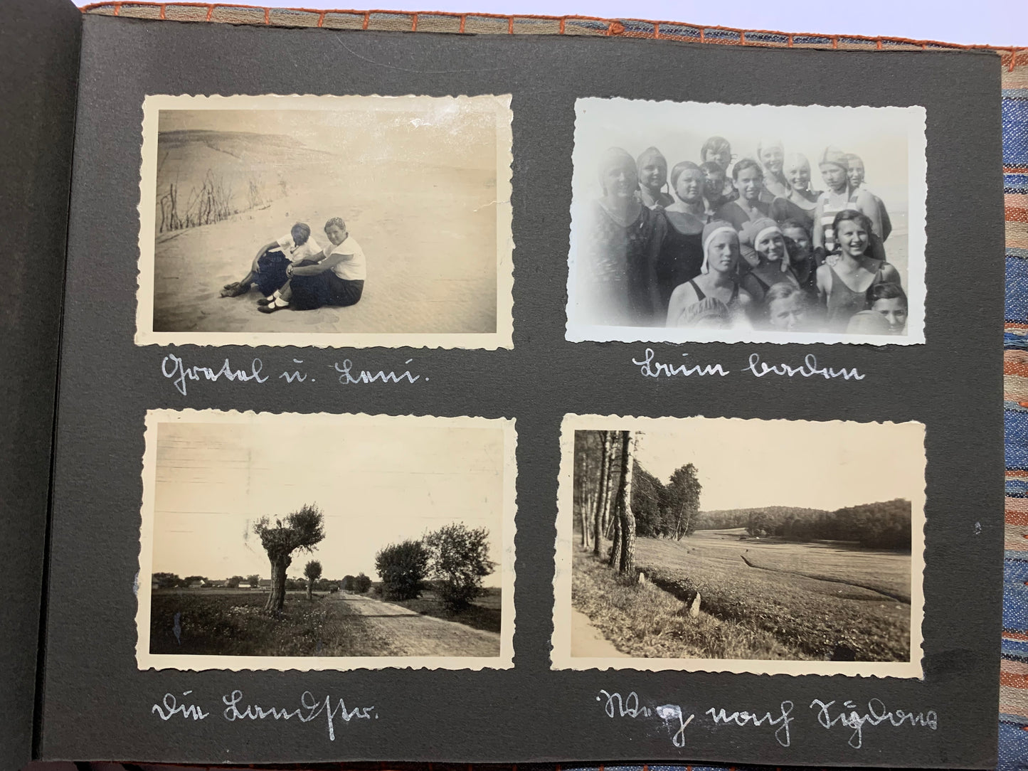 Fotoalbum BDM, Landjahrmädel, Zeitungsartikel, Tannenbergdenkmal, Polen, Danzig, militärische antiquitäten